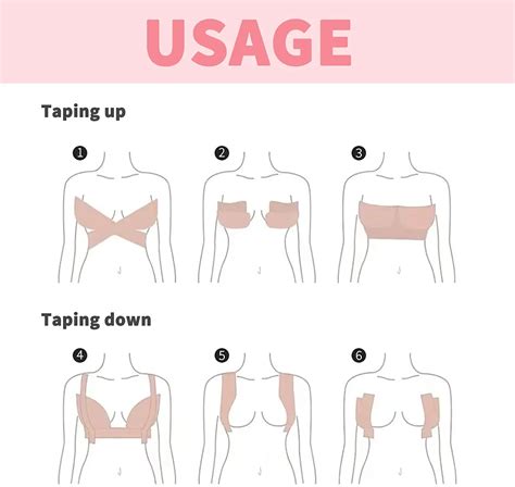 Manufacturer Boob Lifting Bra Tape Nude Kinesiology Uplift Breast Lift Tape Women Body Boob Tape