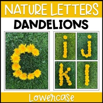 Nature Alphabet Lowercase Dandelions By Remarkableteaching Tpt