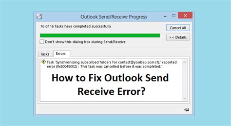 Send Receive Error Outlook 6 Simple Method 2022