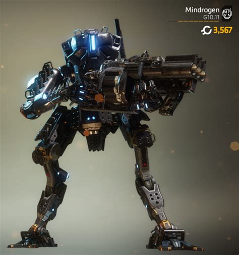 Ronin Prime In Stoic Dark Front View Titanfall Robots Concept