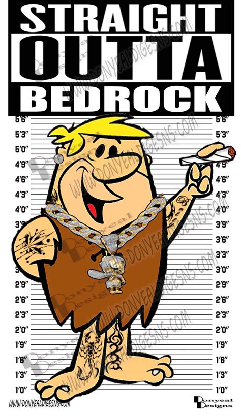 Bestbuds Gangster Barney Rubble Flintstones Custom Graphic Etsy