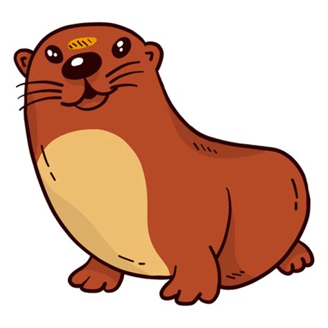 Cute Otter Svg - Layered SVG Cut File png image
