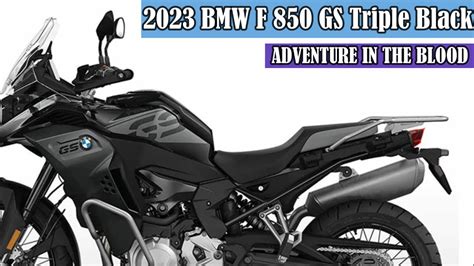 2023 Bmw F 850 Gs Triple Black First Look Youtube