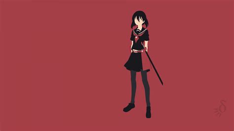Fond Décran Akame Ga Kill Kurome Fond Rouge Filles Anime Anime