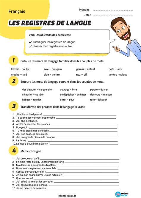 Exercices Homophones Grammaticaux Cm1 Cm2 Maître Lucas