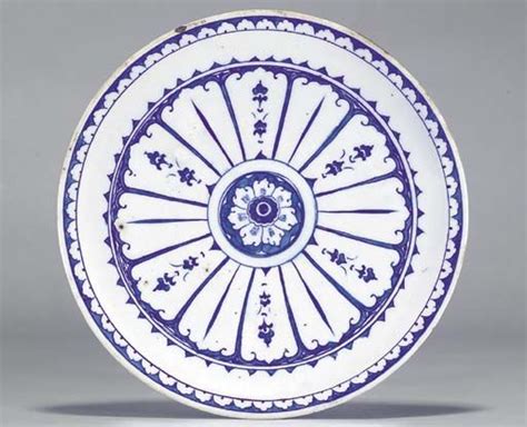 An Iznik Blue White Small Dish Ottoman Turkey Circa With