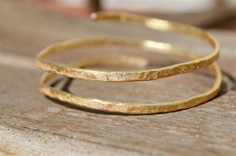 Upper Arm Cuff Gold Spiral Arm Bracelet By Theelephantpink On Etsy