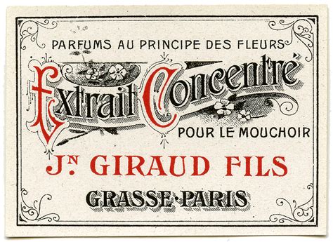 Antique Graphic Fancy Paris Label The Graphics Fairy