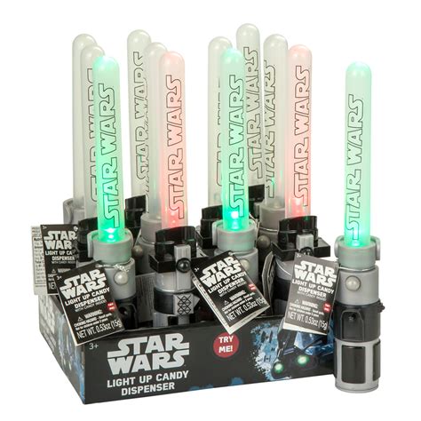 Star Wars Lightsaber Candy Dispenser 24 Pack Color Varies 9 In Long