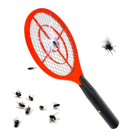 Achat Raquette électrique anti mouches insectes pas cher