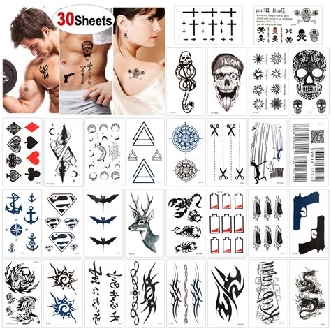 Buy Konsait Sheets Temporary Tattoos For Men Women Adult Fake Tattoo Body Art Stickers
