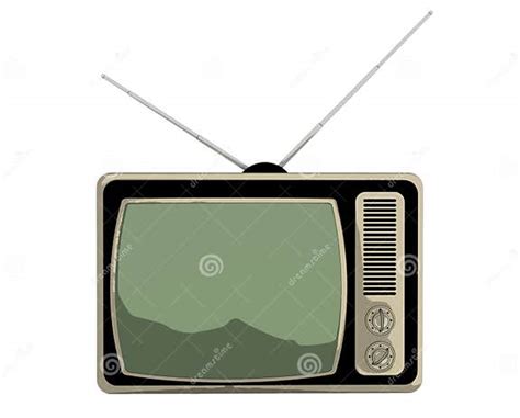 Classic Cartoon Vintage Tv Stock Illustration Illustration Of Isolated