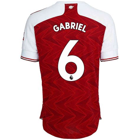 202021 Adidas Gabriel Arsenal Home Authentic Jersey Soccerpro