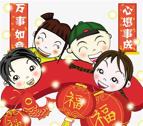 Spring Festival Couplets Spring Clipart Cartoon Hand Drawing