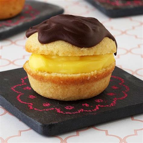 It's time again for baking bloggers, and this month's theme is cupcakes. Boston Cream Pies | Recipe | Boston cream, Bakeries and ...