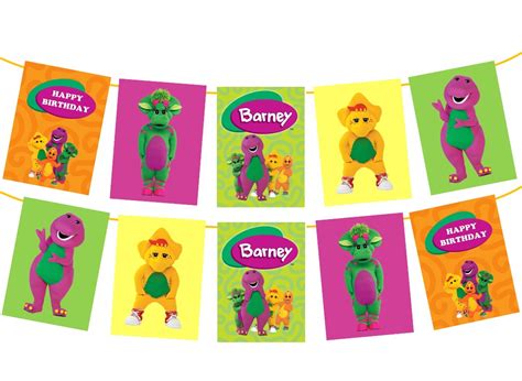 Barney Birthday Party Banner 7ft Birthday Party Supplies Party Mania Usa