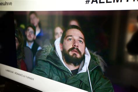 Shia Labeouf Offers View Of Himself Viewing His Movies The New York Times