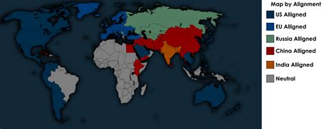 Alignment Map Of The 3rd World War 2026 2035 Rimaginarymaps