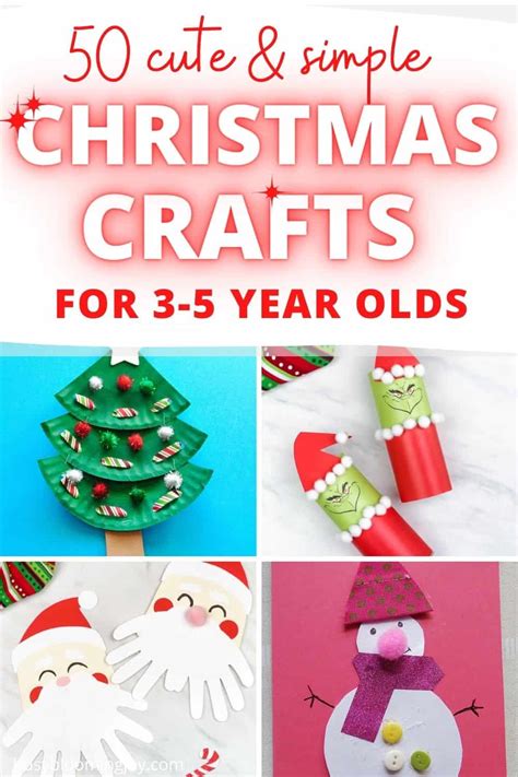 50 Easy Christmas Crafts For Preschoolers Age 3 4 5 Years Old