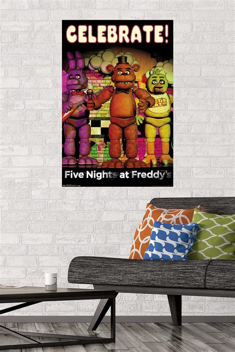 Trends International Five Nights At Freddys Celebrate Premium Wall
