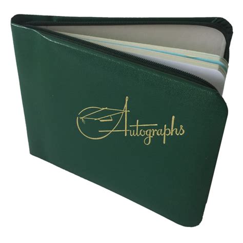 Zippered Personalised Autograph Book Vintage Autograph Books