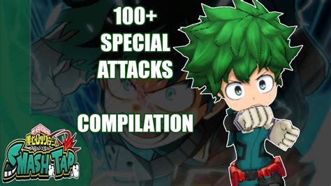100 Special Attacks From My Hero Academia Smash Tap Part 1 Youtube