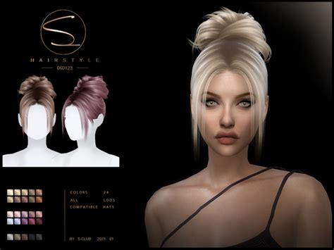 The Sims Resource Cool Updo Hairstyle Kim060223