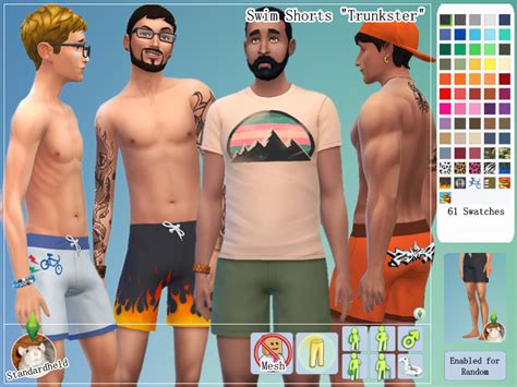 Sims 4 Ccs The Best Swimwear For Child Elder By Standardheld
