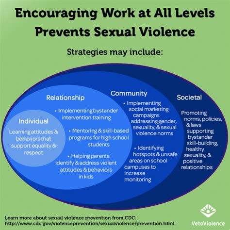 Encouraging Work At All Levels Prevents Sexual Violence Vetoviolence