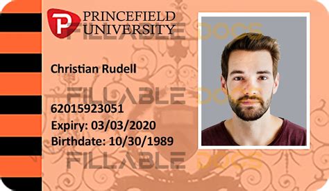 Create Princefild University Student Id Cards With Fillable Psd Templates