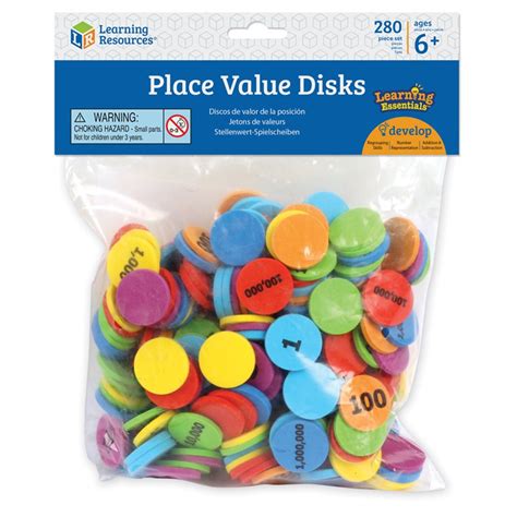 Place Value Disks Ler5215 Learning Resources Place Value