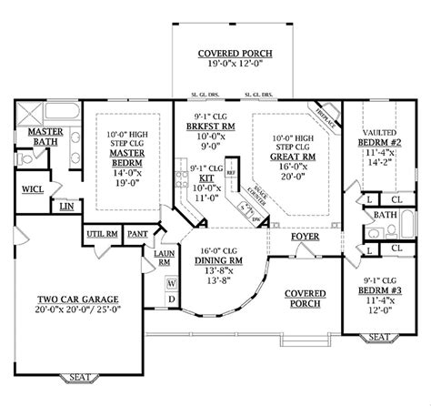 Country Style House Plan 3 Beds 2 Baths 1800 Sqft Plan 456 1