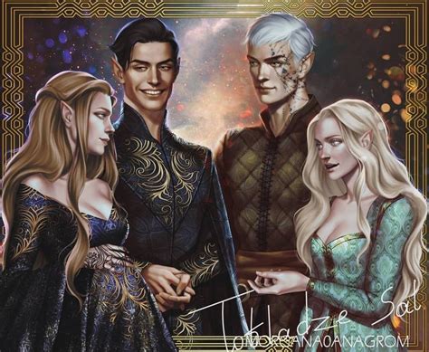Feyre And Rhysand Aelin And Rowan Night Court Acotar A Court Of Thorns And Roses