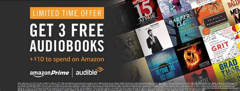 Amazon Prime Audible Promotion Receive 3 Free Audiobooks 10 Amazon