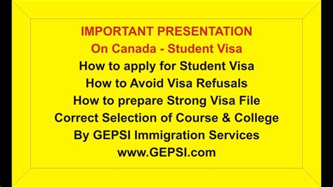 Panama visa and residency information.get your free report on panama visa requirements. Student Visa Process for Canada - YouTube