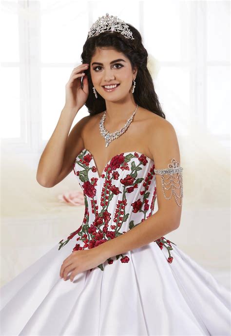 Beautiful Stylish Quinceañera Floral Charro Quinceanera Dress By House Of Wu 26908 To Addmore