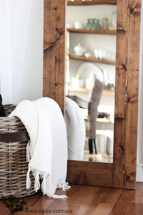 How To Make A Diy Farmhouse Mirror Add Rustic Charm With This Easy