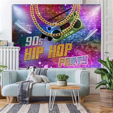 Clasic 90s Theme Hip Hop Party Backdrop For Photoshoot In 2022
