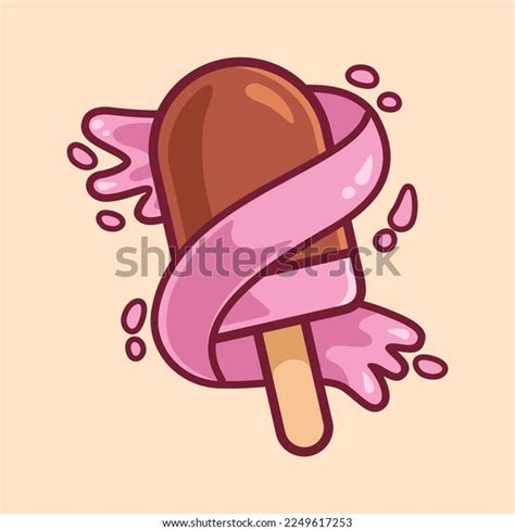 Ice Cream Splash Cartoon Stock Vector Royalty Free 2249617253 Shutterstock