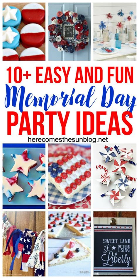 As the unofficial start of summer, memorial day usually draws crowds to beaches, parks, and campgrounds—it goes without saying, however, that this year, things will look below, you'll find some ideas for spending this memorial day with family while staying at a safe social distance from others. 10+ Easy and Fun Memorial Day Party Ideas | Here Comes The Sun