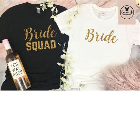 bride squad tshirt bridesmaid shirts bachelorette party tank etsy bridesmaid shirts