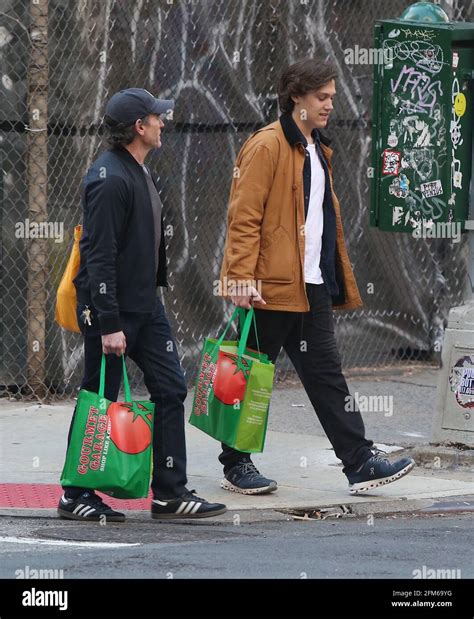 New York Ny Billy Crudup And His Taller Son William Parker Crudup Years Old