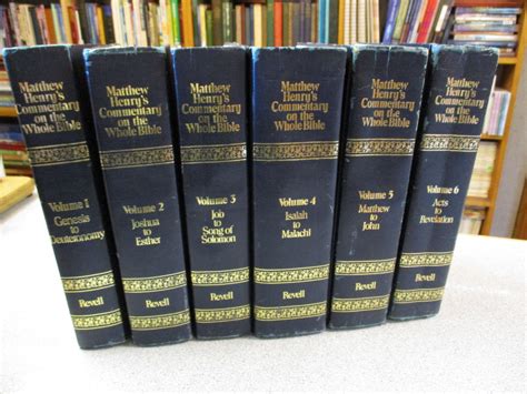 Set 6 Matthew Henry Commentary Complete Revell Publishers Etsy In