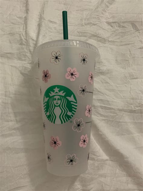 Custom Cherry Blossom Starbucks Cup Etsy