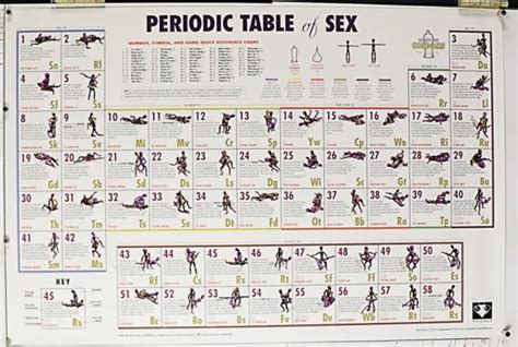 Periodic Table Of Sex Poster Positions Rare X Nos