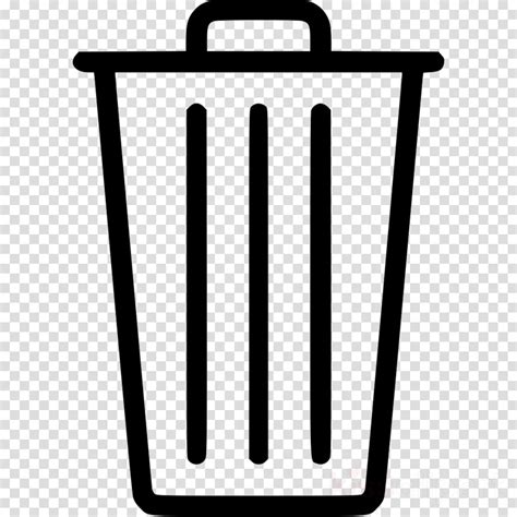 Trash Vector Png Clipart Rubbish Bins And Waste Paper Trash Can Icon