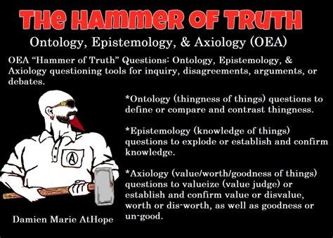 “the Hammer Of Truth” Scientific Philosophy Ontology Epistemology