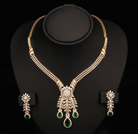 Indian Diamond Bridal Necklace Sets From Vummidi