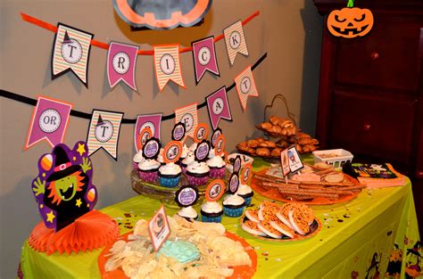 Toddler Halloween Party Treat Table Halloween Toddler Party Birthday