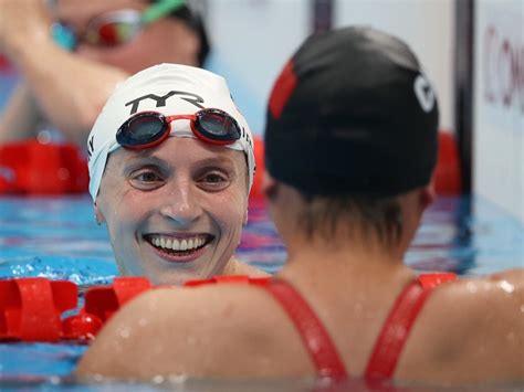 Ledecky Sets Record In 1500m Freestyle Heat Wins Silver In 400m